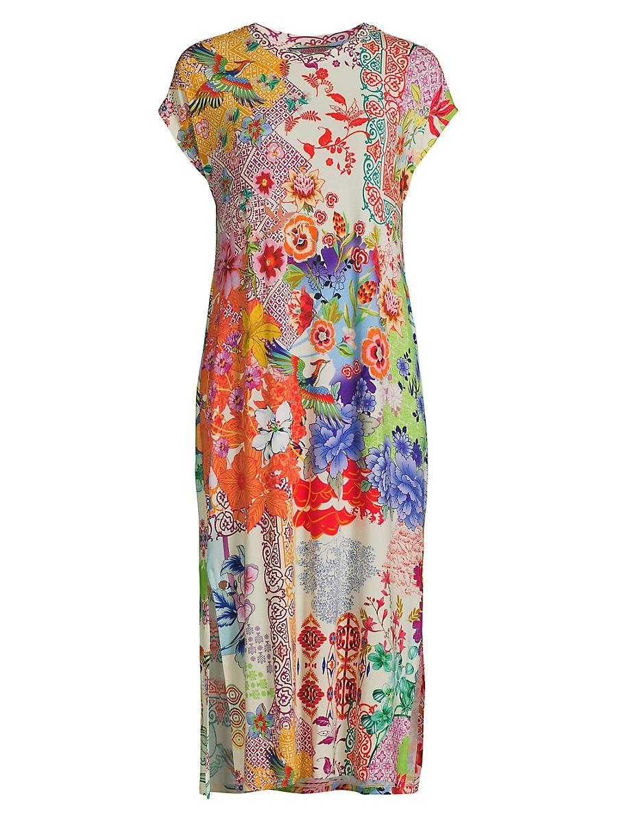 Womens The Janie Favorite Floral Knit Midi-Dress Product Image