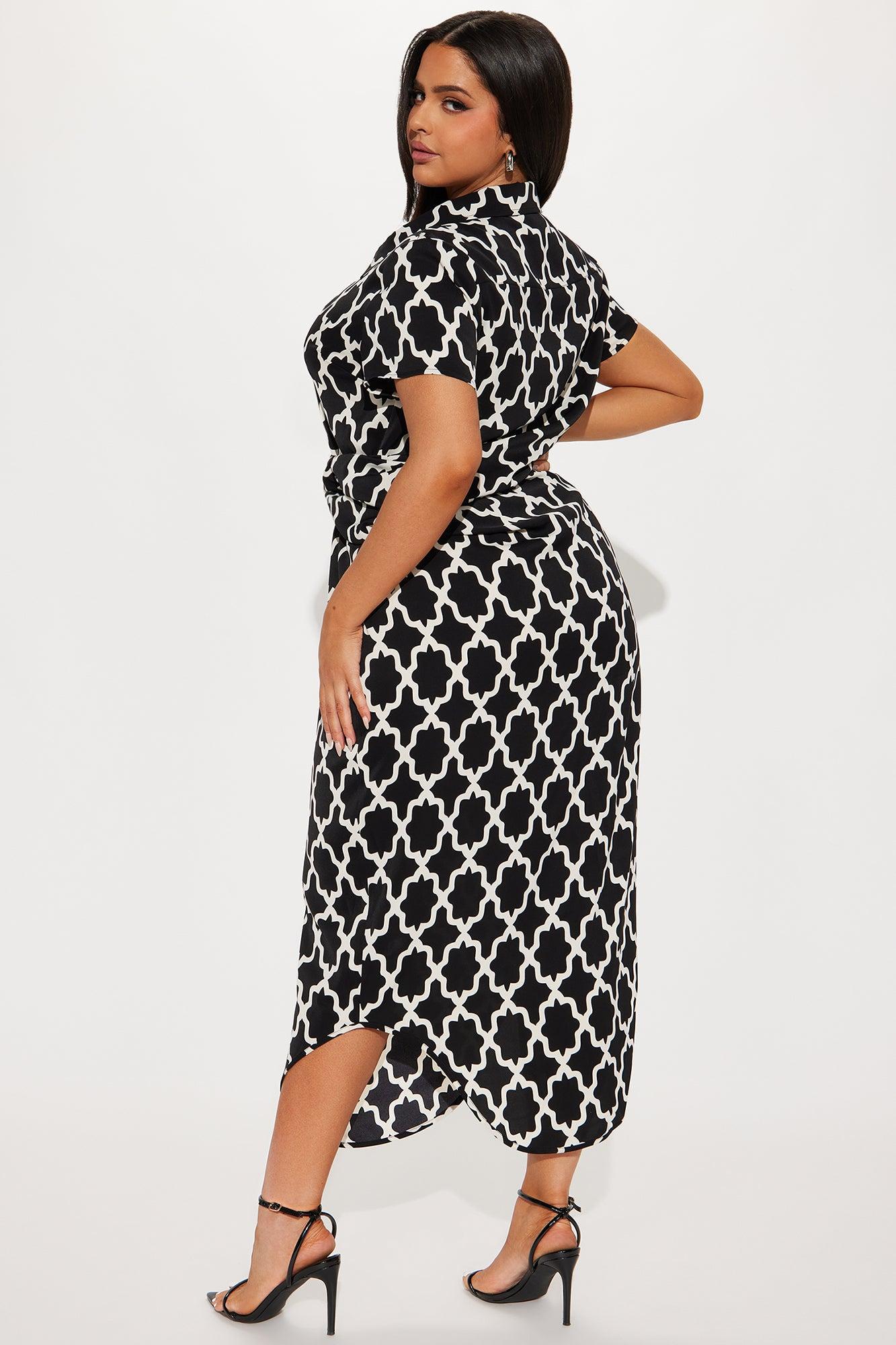 Break the Chain Ankle Maxi Dress - Black Product Image