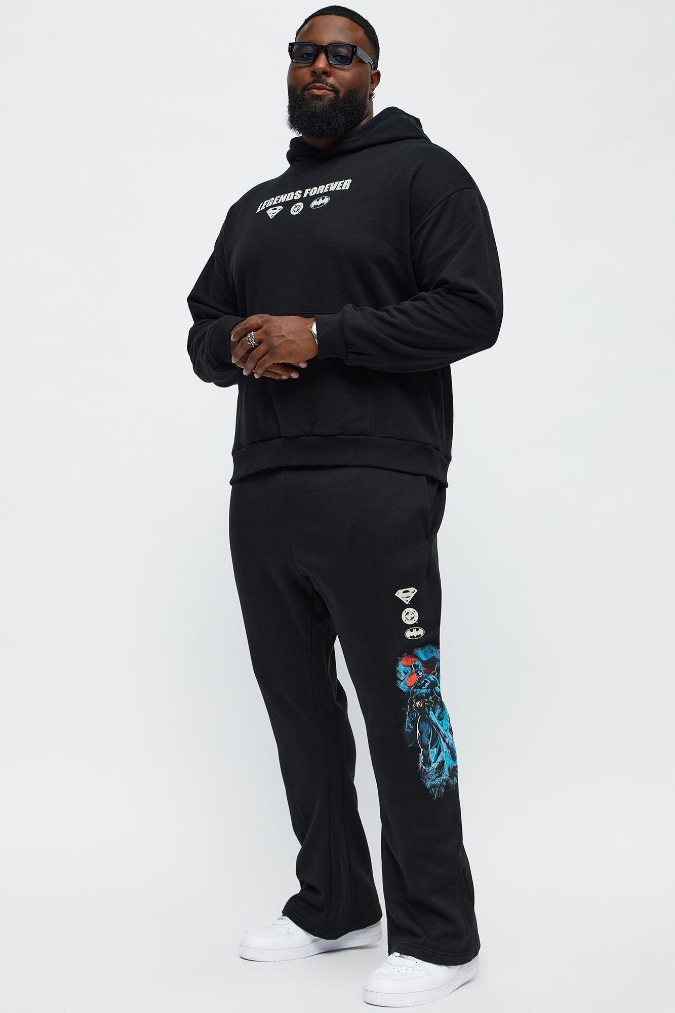 Batman Superman Best Heroes Sweatpants - Black Product Image