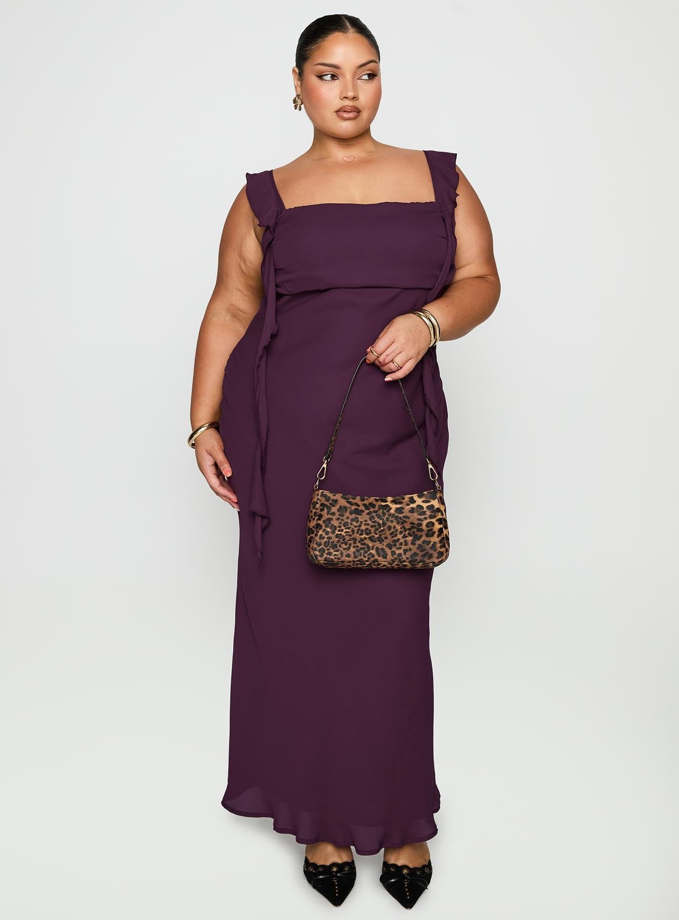 Lanai Maxi Dress Plum Curve Product Image