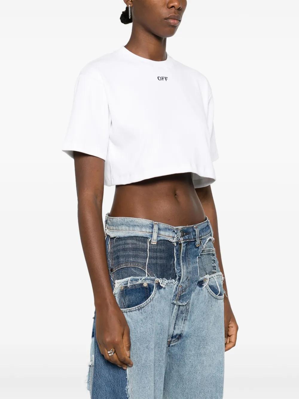 Off-Stamp cropped T-shirt Product Image