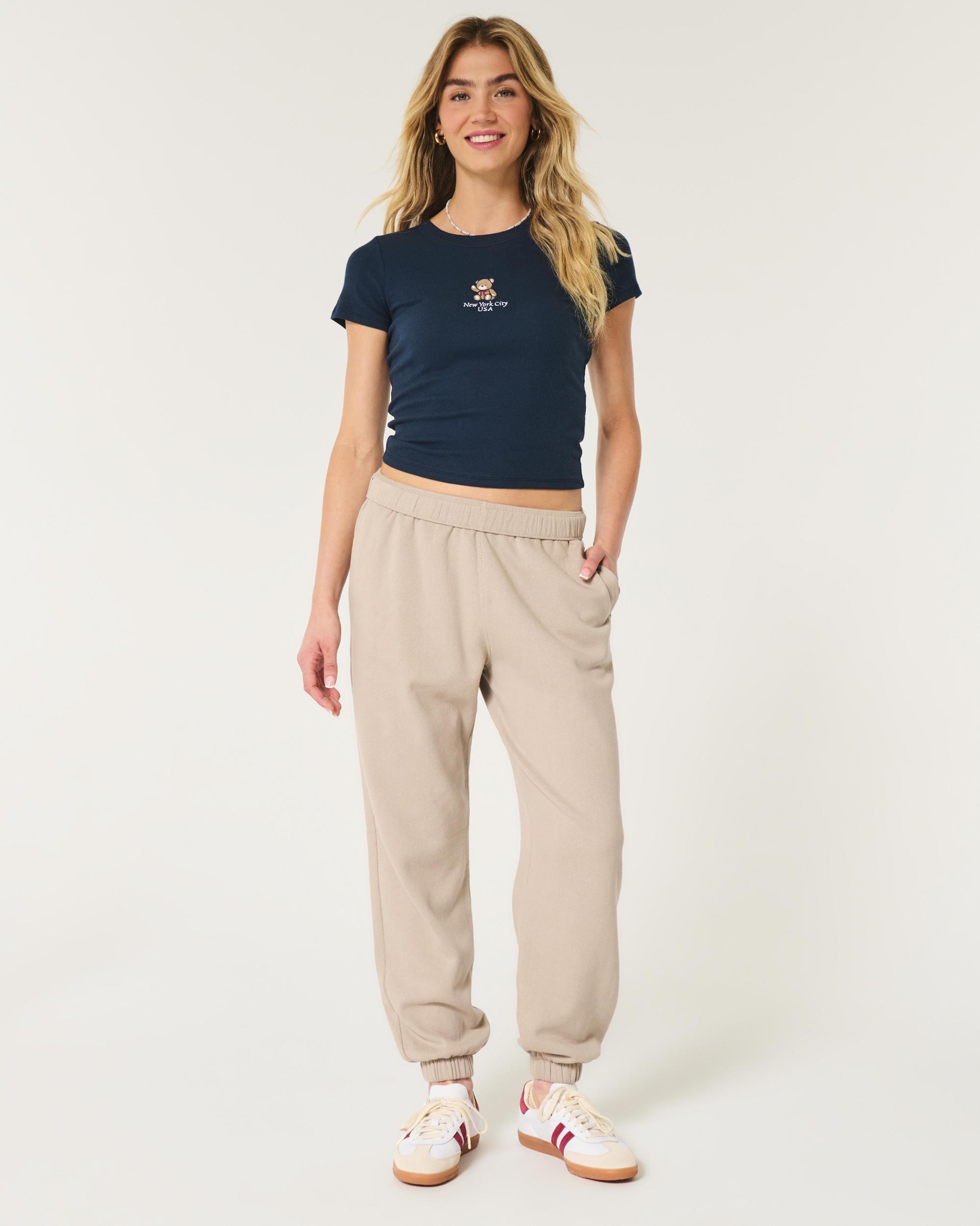 Hollister Feel Good Fleece Dad Joggers Product Image