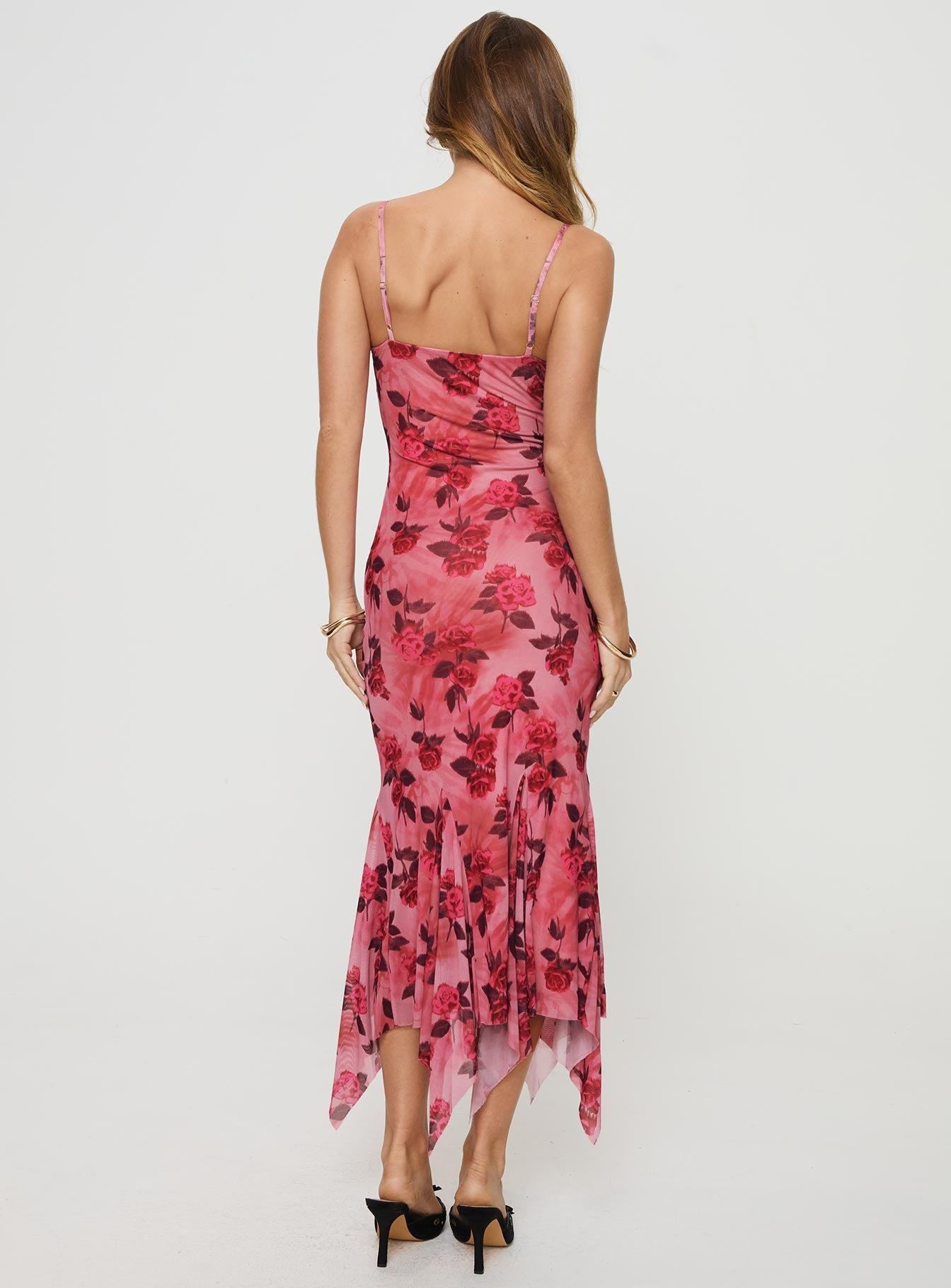 Eirini Maxi Dress Pink Floral Product Image