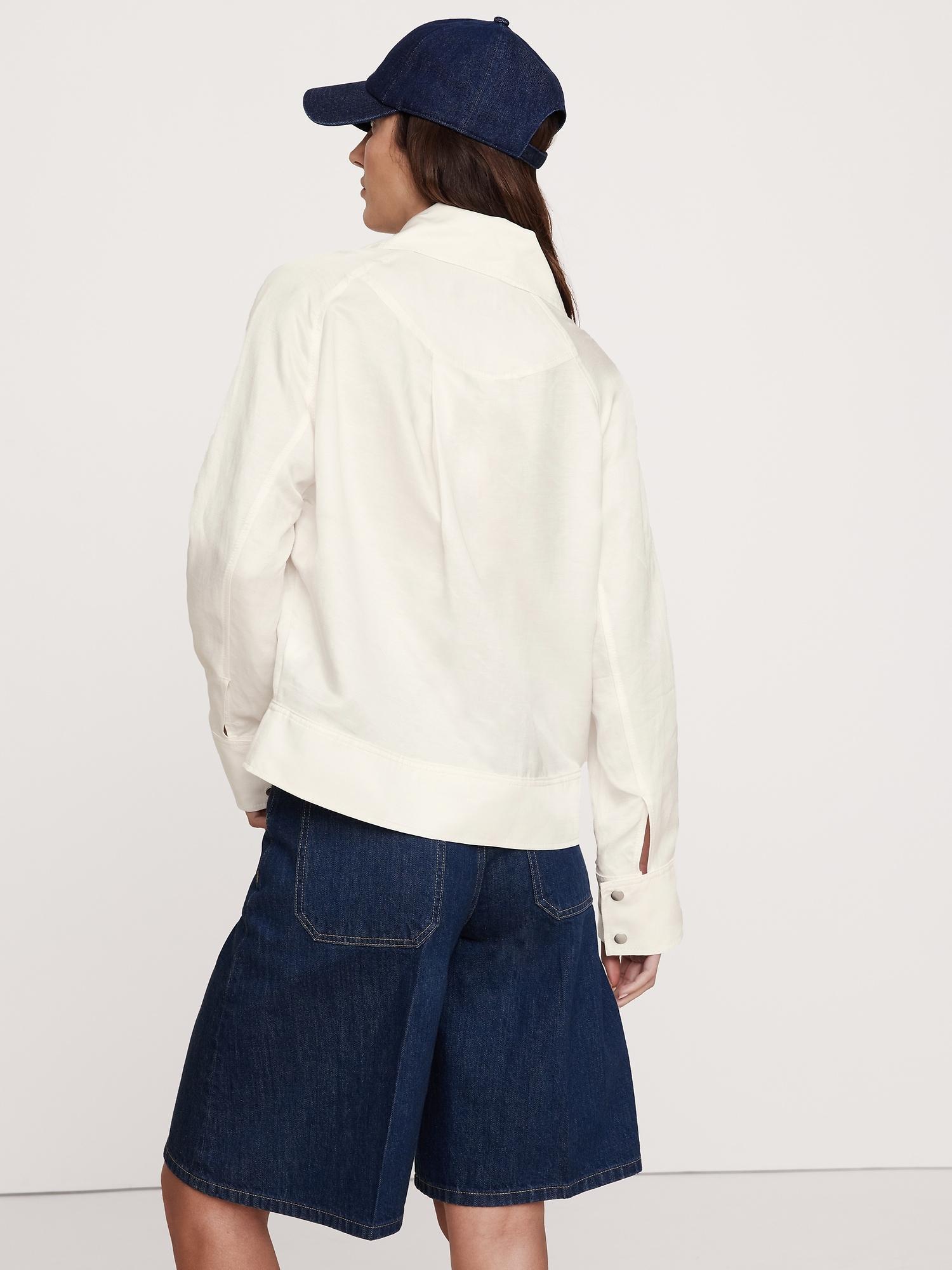Oversized Viscose-Linen Popover Product Image