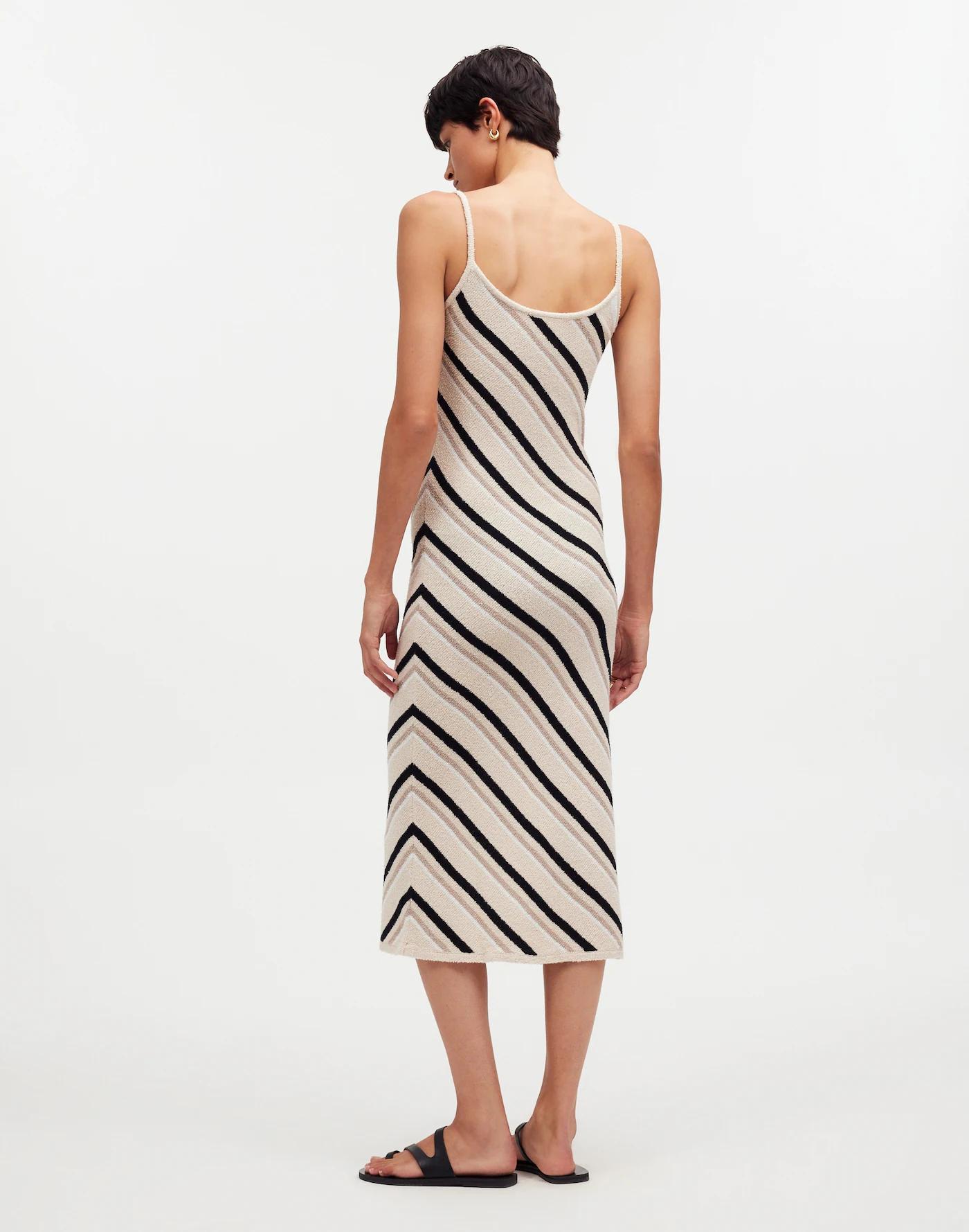 Zulu & Zephyr Husk Knit Dress in Stripe Product Image