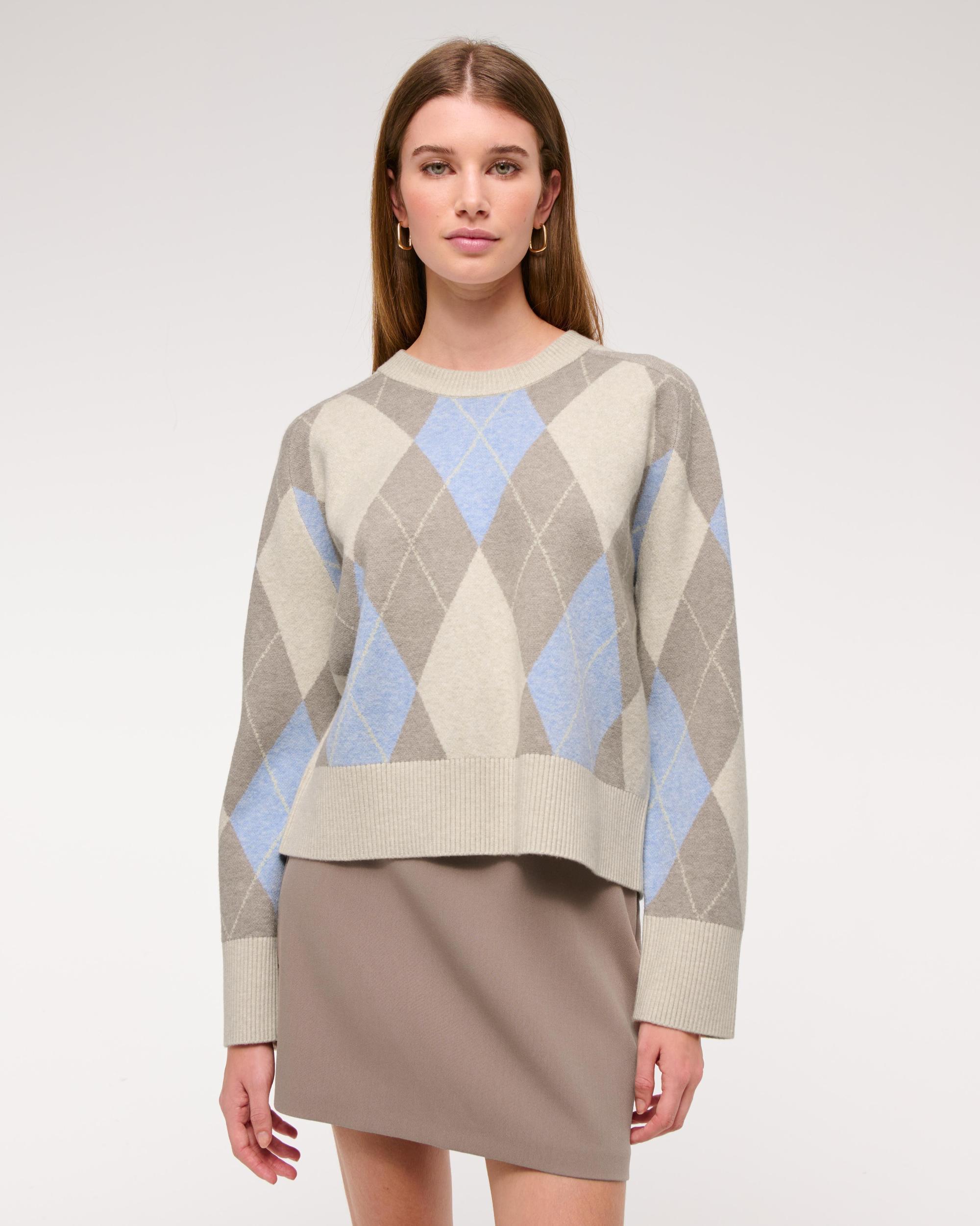 The A&F Madeline Textural Crew Sweater Product Image