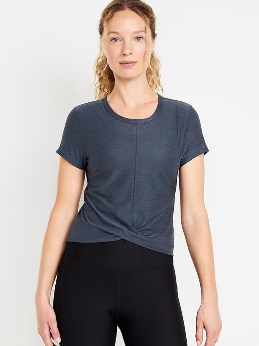 CloudMotion Twist-Front T-Shirt Product Image