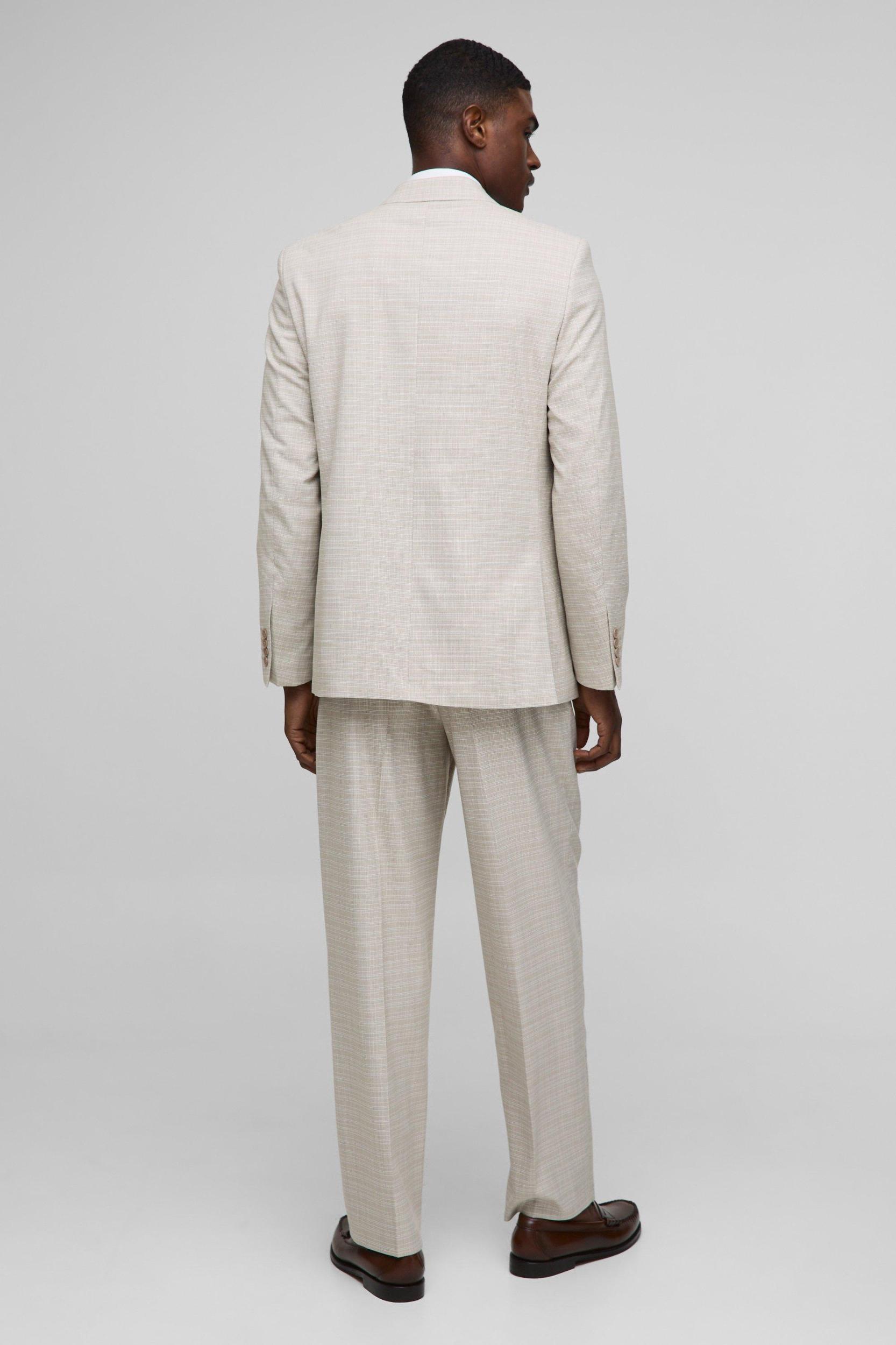 Relaxed Double Breasted Suit Jacket | boohooMAN USA Product Image
