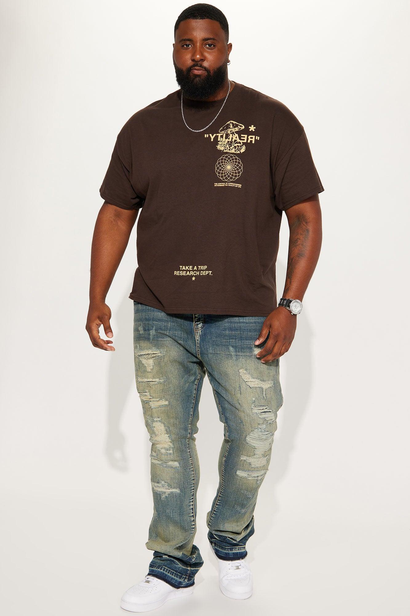 Reality Short Sleeve Tee - Brown Product Image
