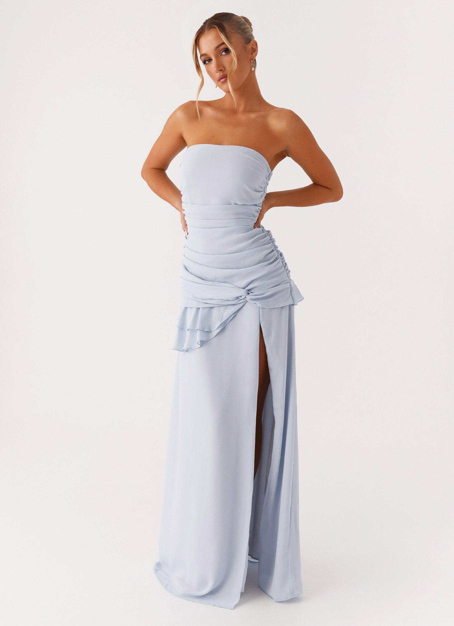Captivate Maxi Dress - Blue Product Image