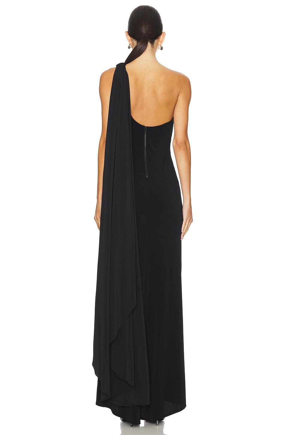 Anja One Shoulder Draped Maxi Dress Alice + Olivia Product Image