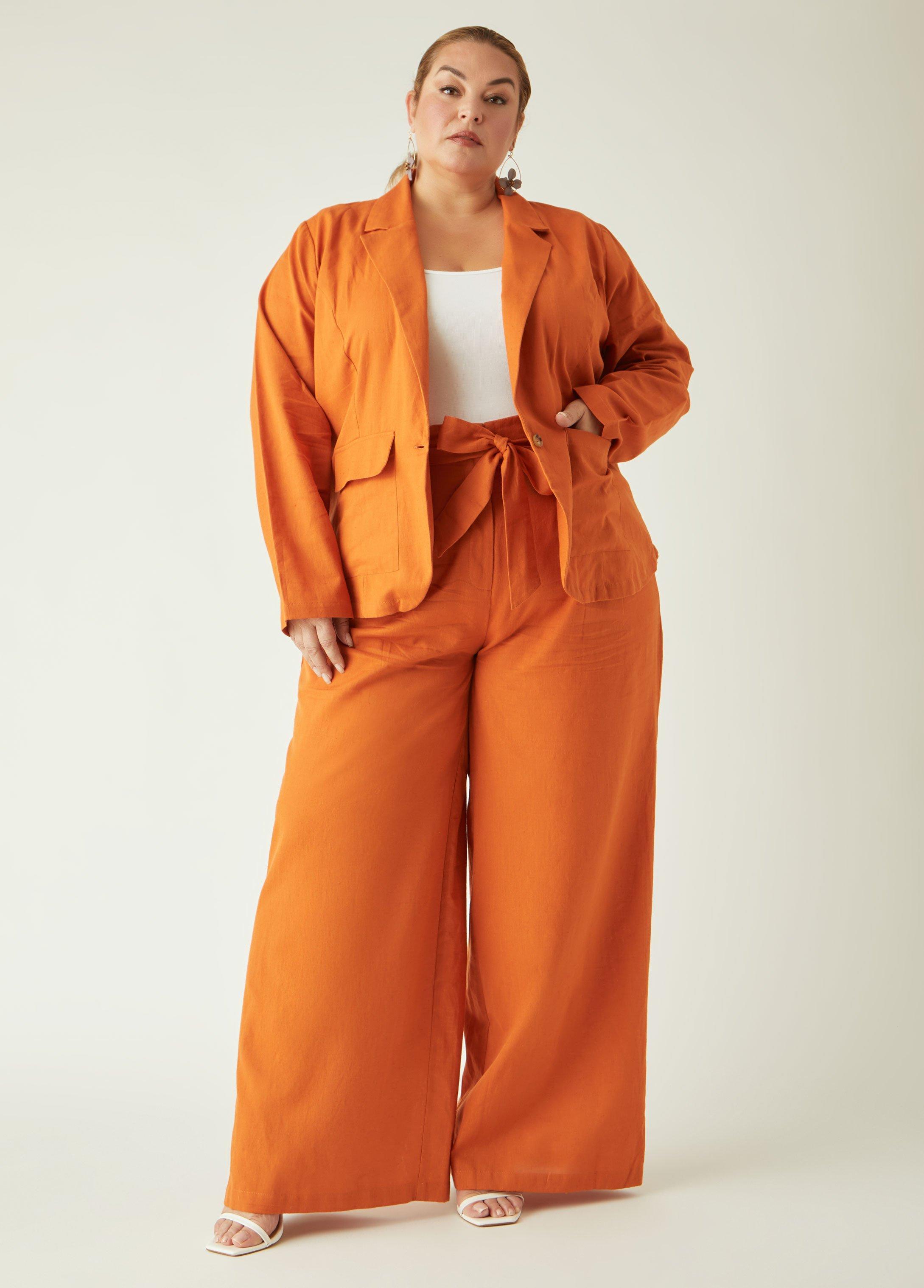Linen Blend Paperbag Pants Product Image