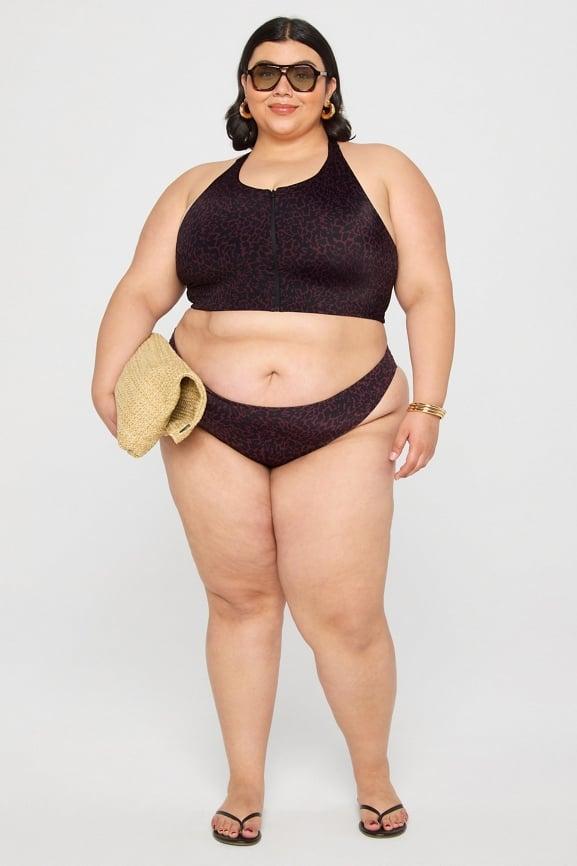 Zip-Front Swim Top Product Image