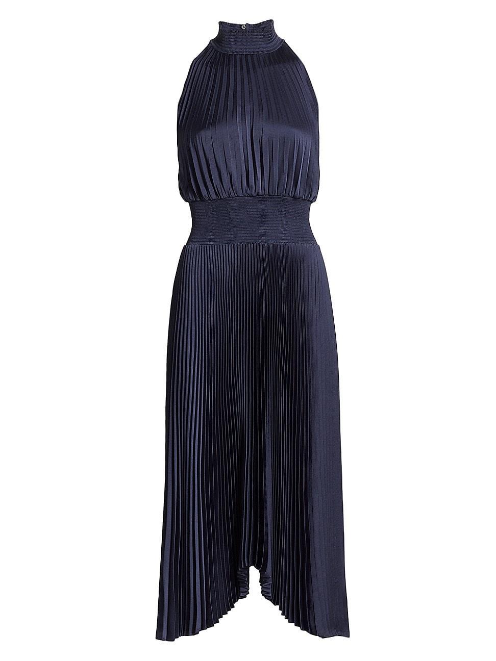 Womens Renzo Pleated Blouson Dress Product Image