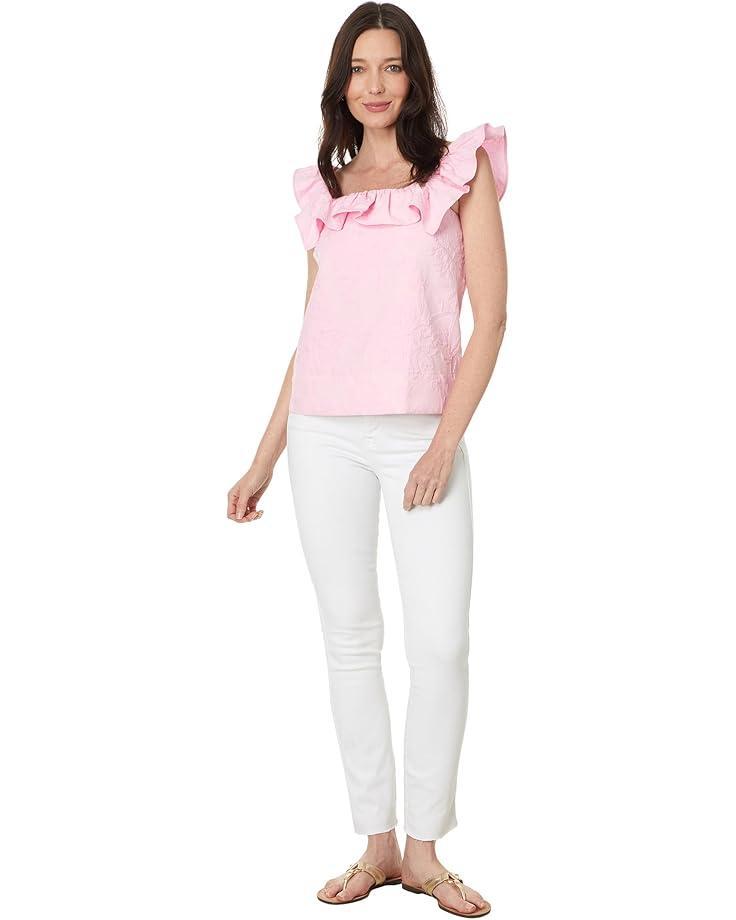 Mialeigh Elbow Sleeve Linen Top Product Image