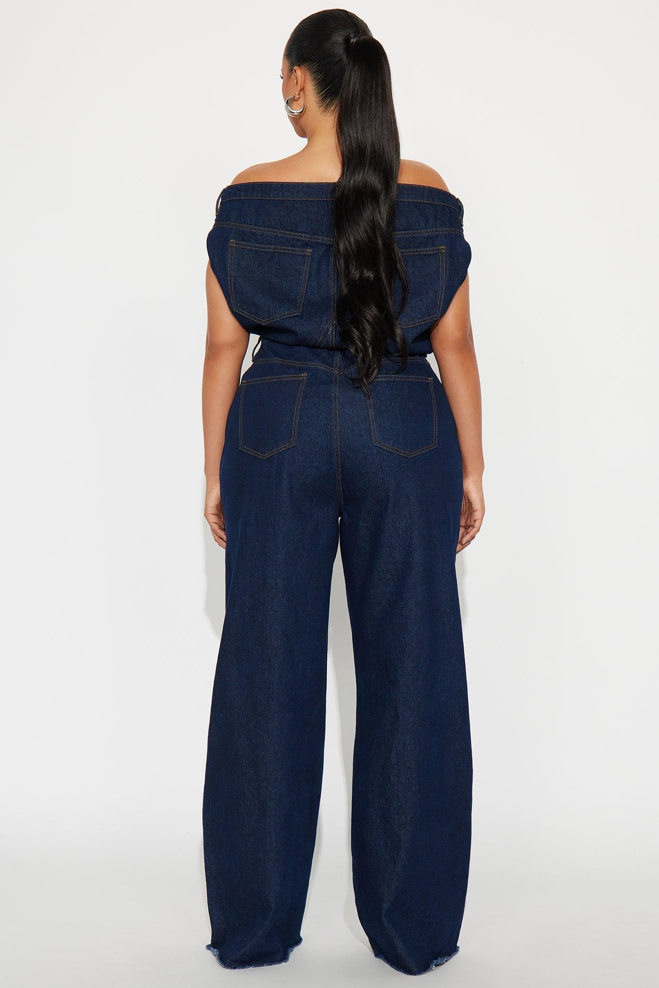 Dakota Denim Jumpsuit - Indigo Product Image