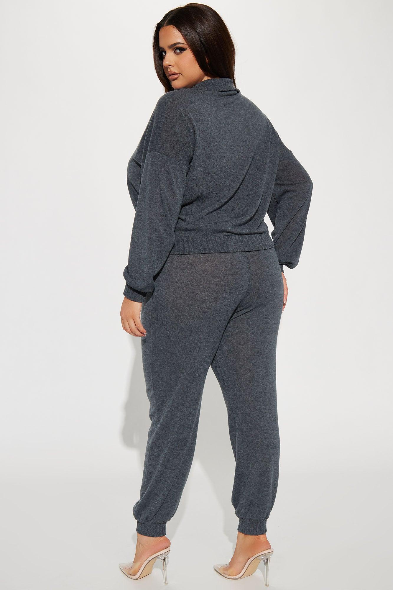 Right Again Jogger Set  - Charcoal Product Image