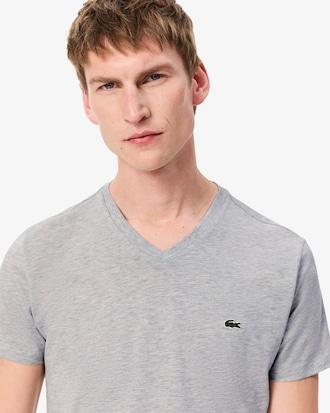 Lightweight Cotton Pima V Neck T-shirt Product Image