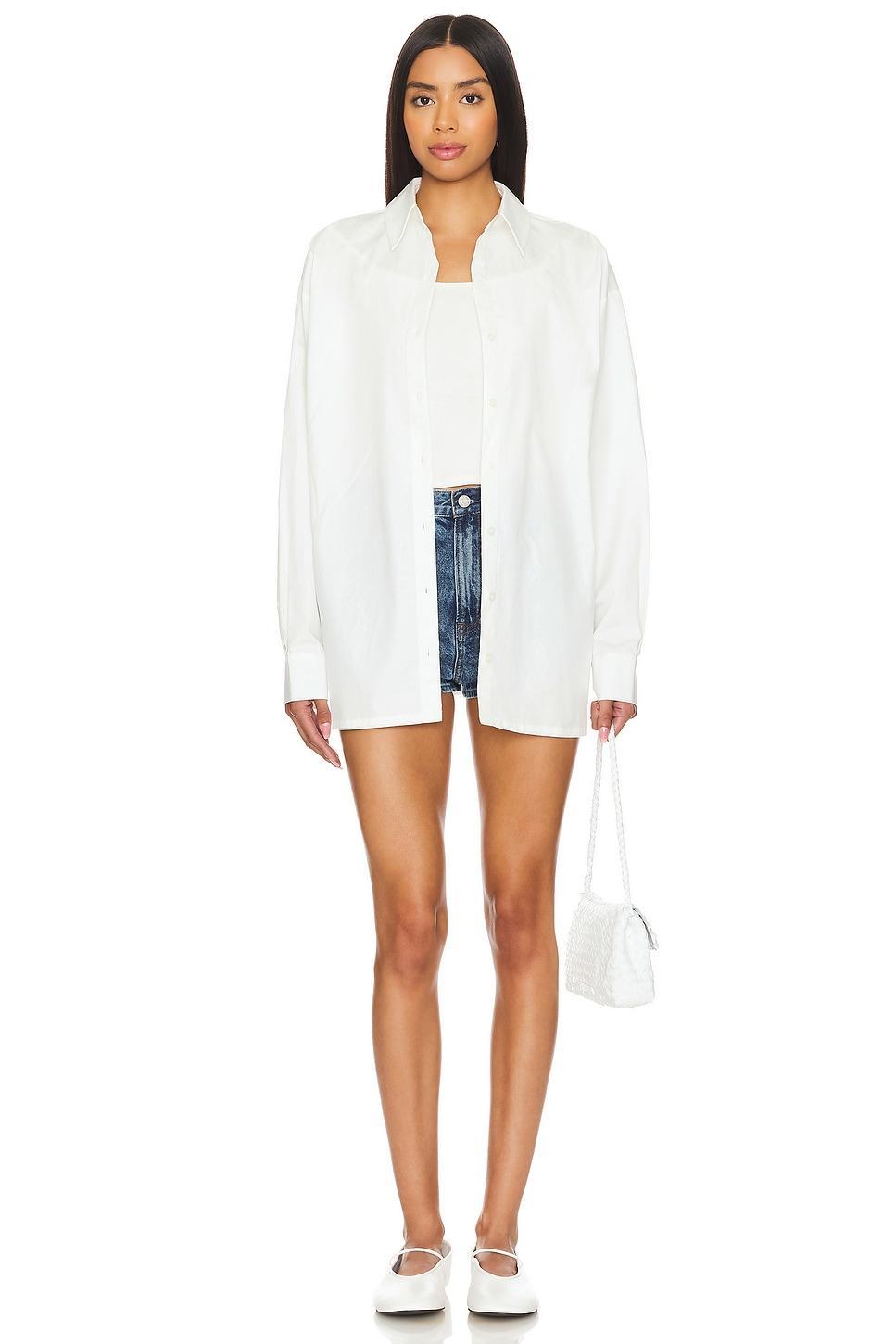 Lovers and Friends x Maggie MacDonald Mia Shirt in White Product Image