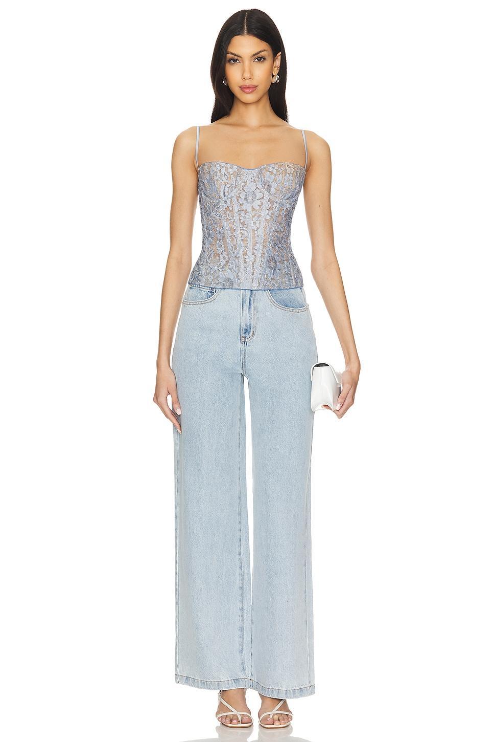 Lace Bustier Corset Top Rozie Corsets Product Image