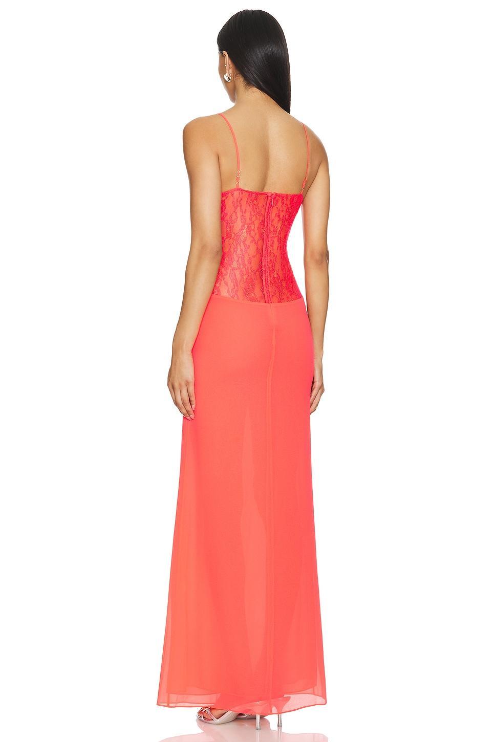 Lovers and Friends Chana Gown in Hot Pink Product Image