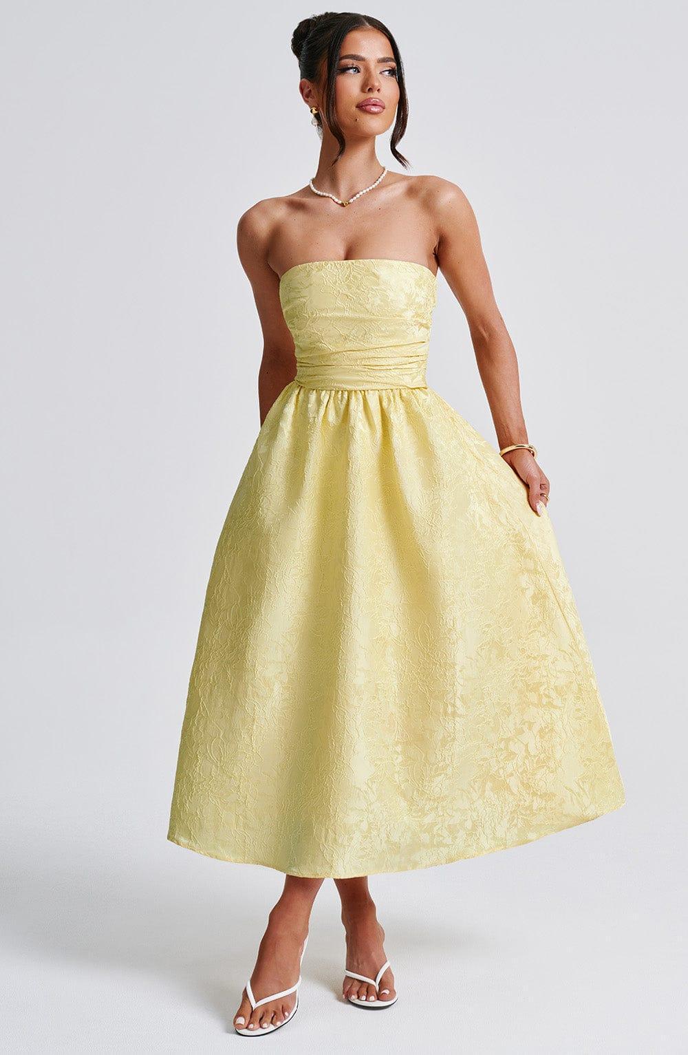 Saoirse Midi Dress - Lemon Product Image