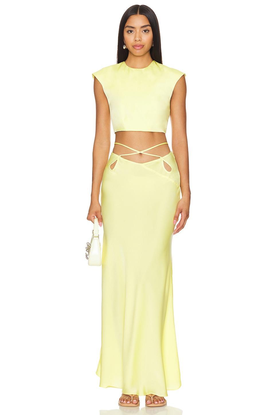 Anya Satin Top Bardot Product Image