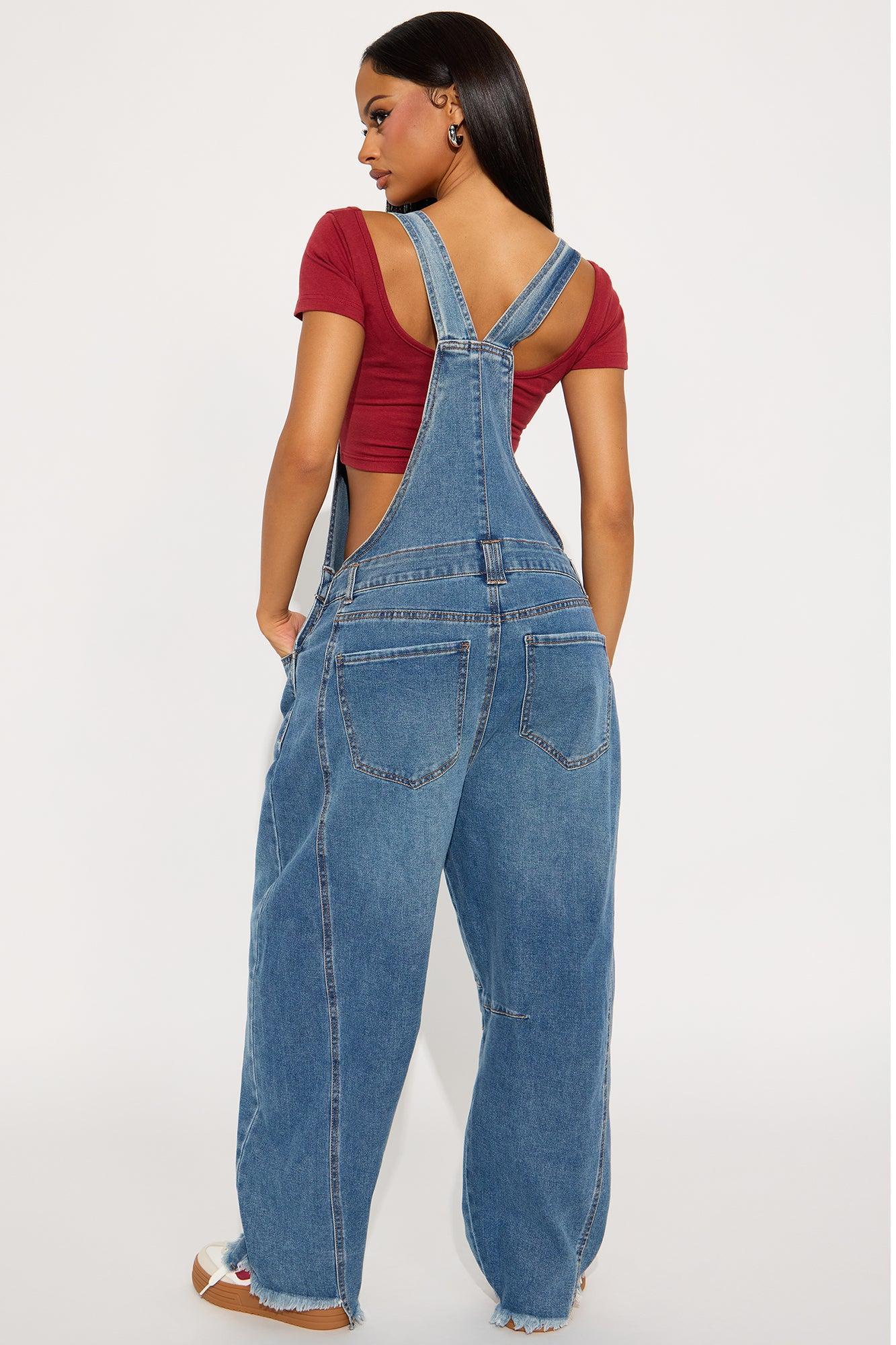 Southern CharmerS Denim Overalls - Dark Wash Product Image