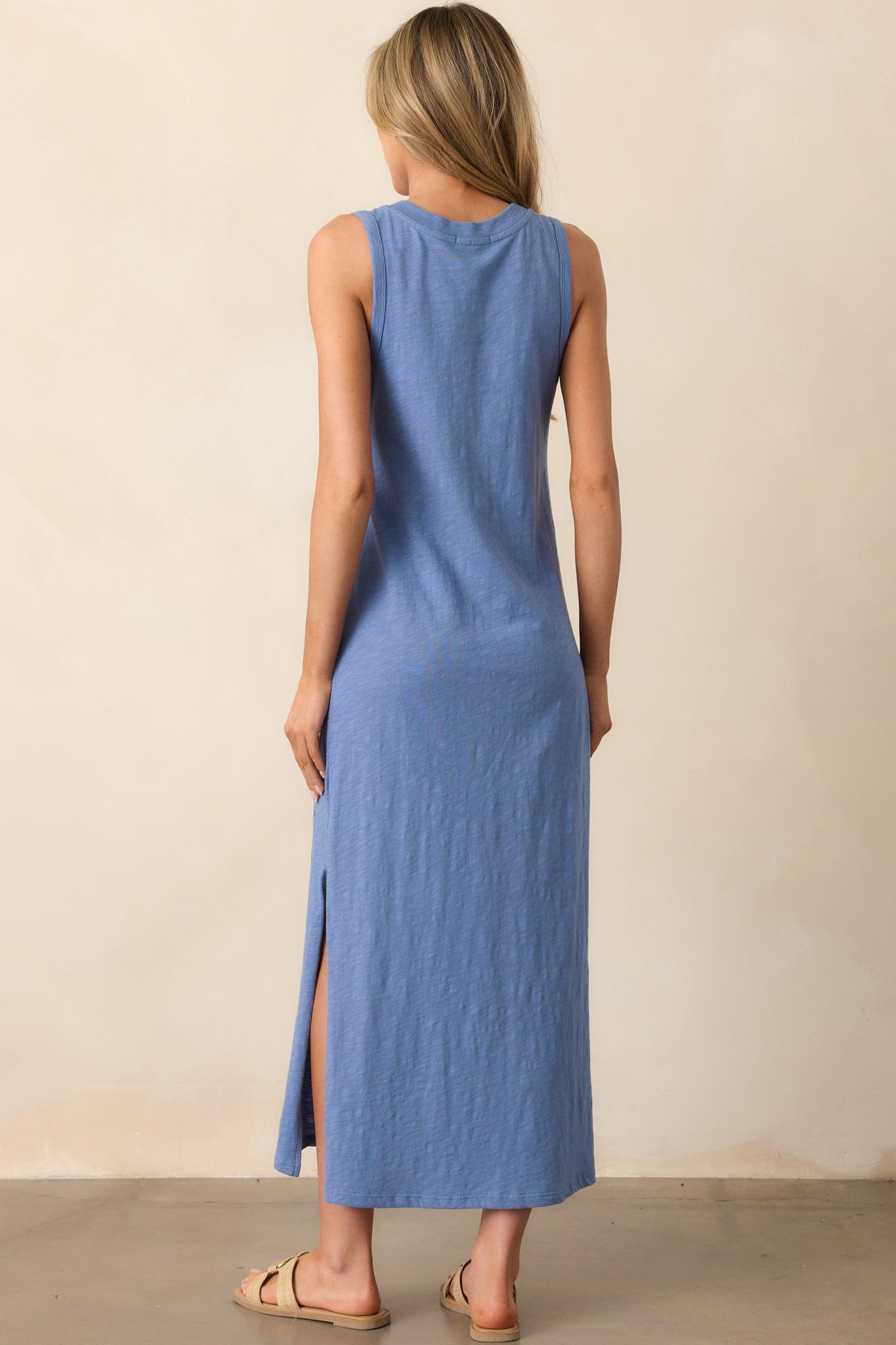 Z Supply Sky Blue Palisades Midi Dress Product Image