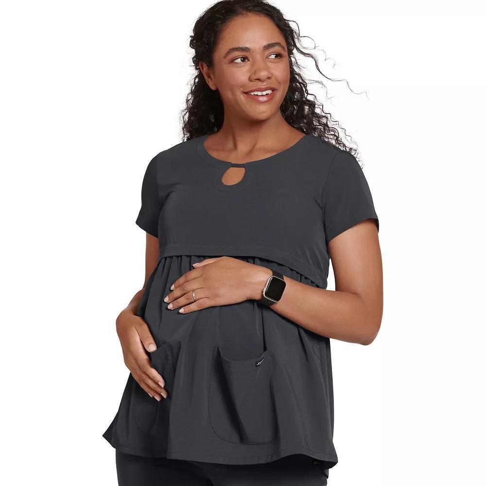 Maternity Jockey Scrubs Empire Waist Top 2461, Womens New Blue Product Image