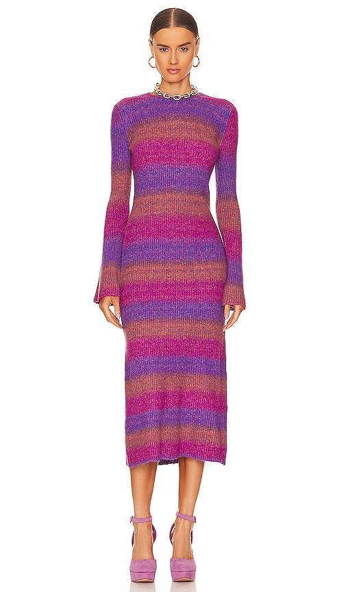 Womens Axon Rib-Knit Midi-Dress Product Image