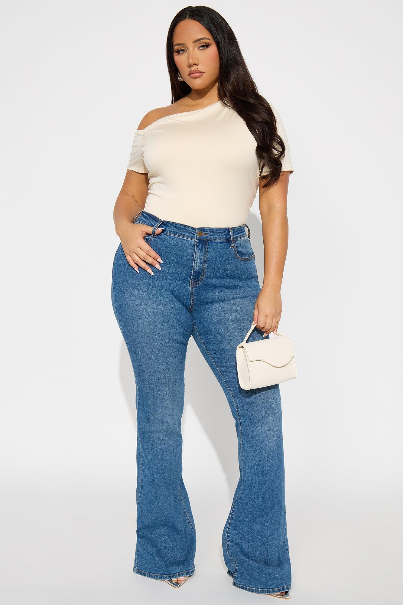 Eesha Ruched Off Shoulder Bodysuit - Cream Product Image