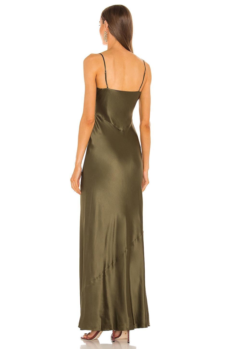 Serita Maxi V-Neck Bias Dress L'AGENCE Product Image