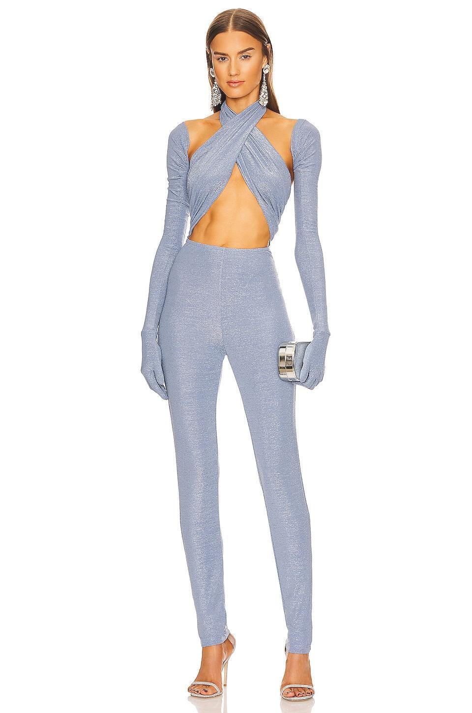 Glitter Wrap Jumpsuit Kim Shui Product Image