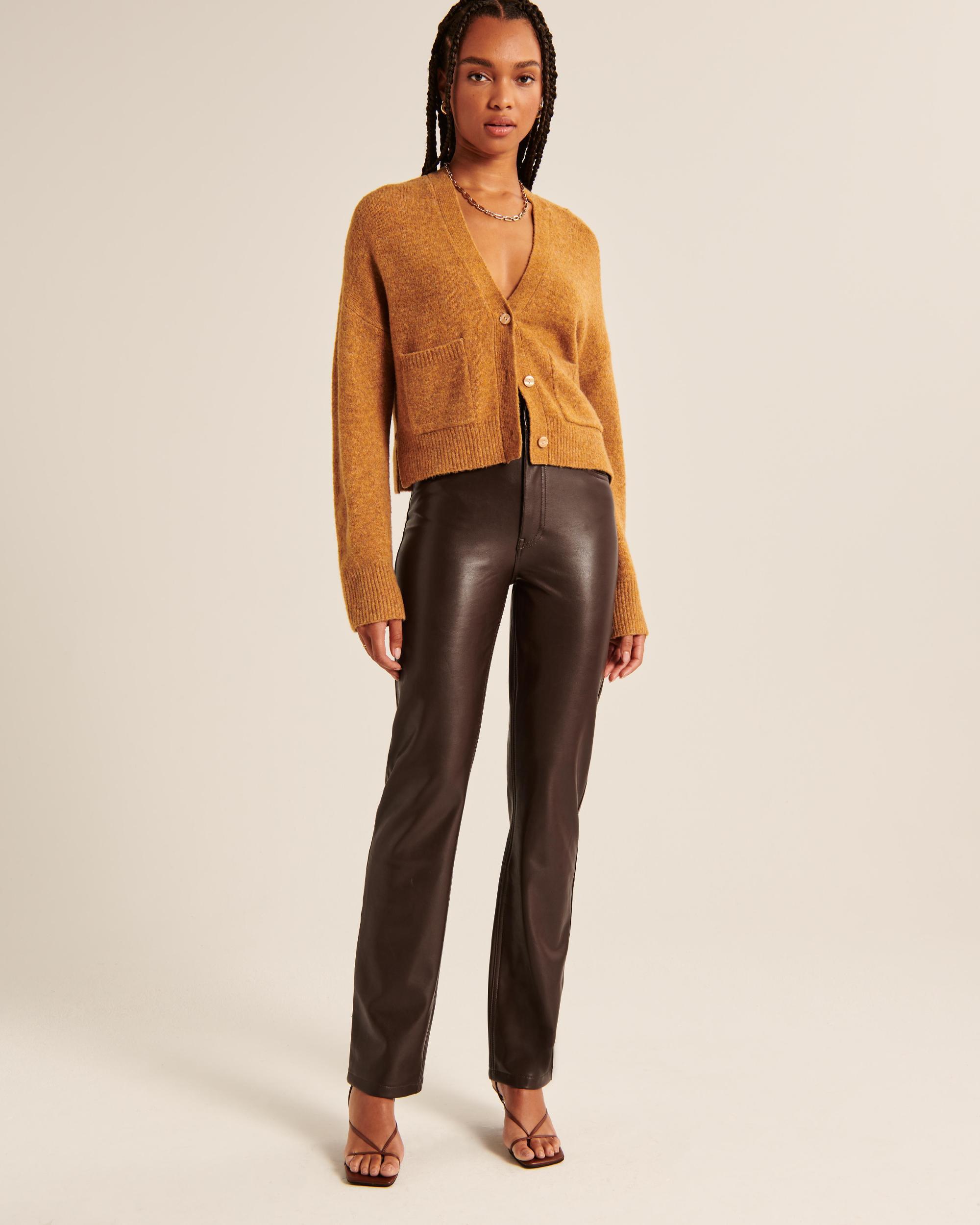 Vegan Leather 90s Straight Pant Product Image