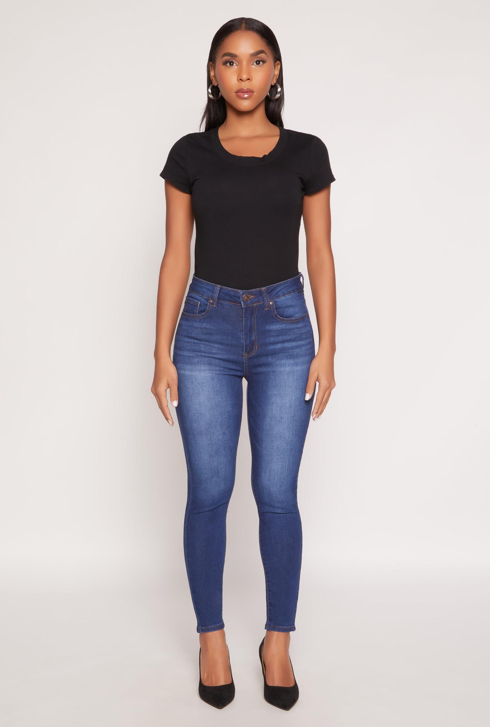 Womens WAX Stretch High Waisted Skinny Jeans Product Image