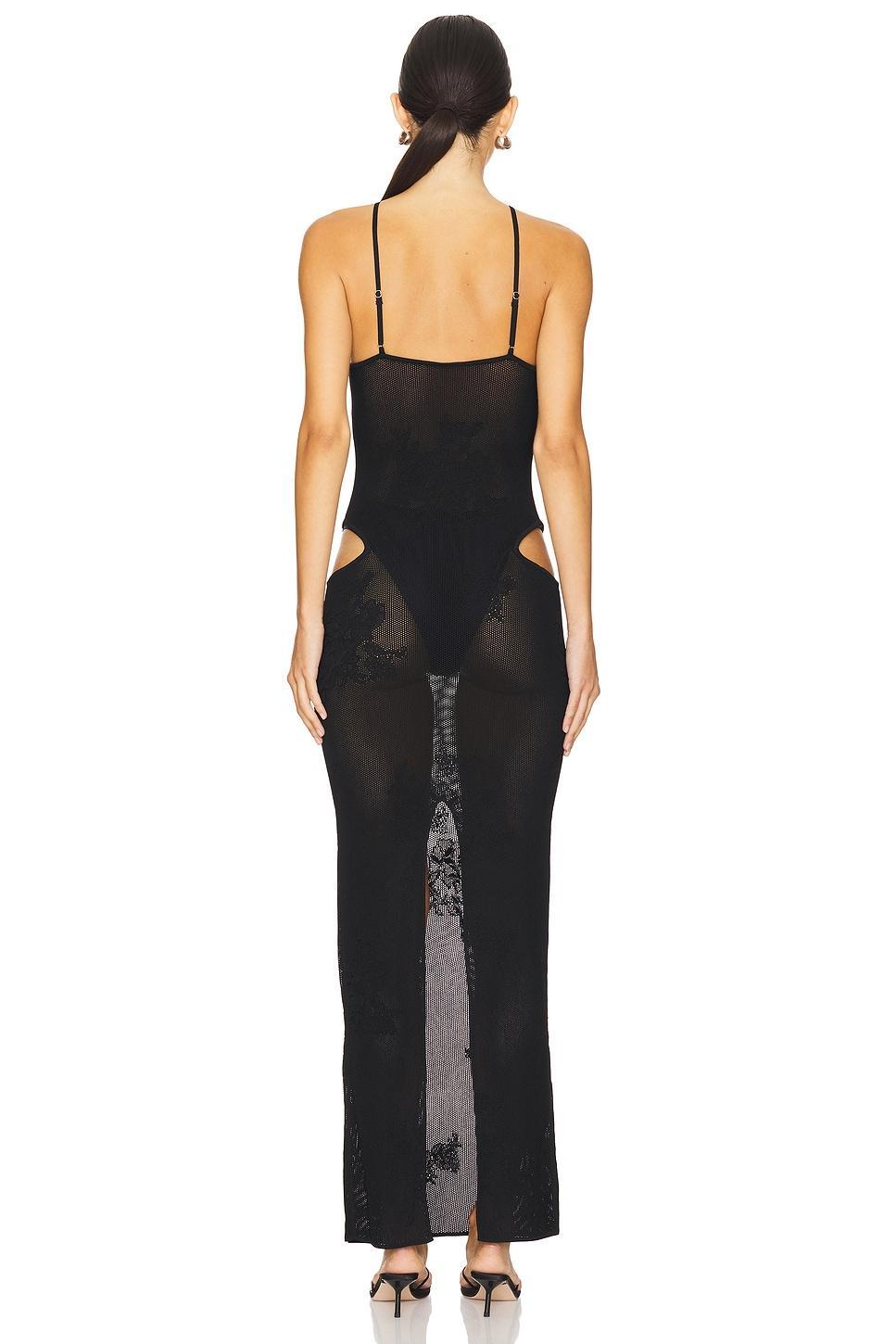 Lace Pointelle Cutout Maxi Dress fleur du mal Product Image