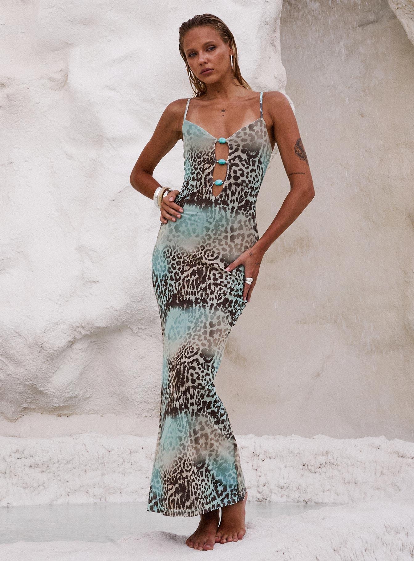 Mi Casa Maxi Dress Animal Product Image