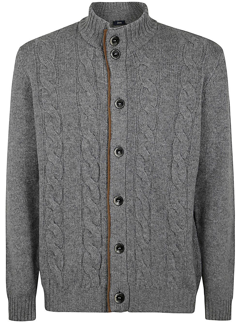 HERNO Man Cardigan Clothing In Gray Product Image