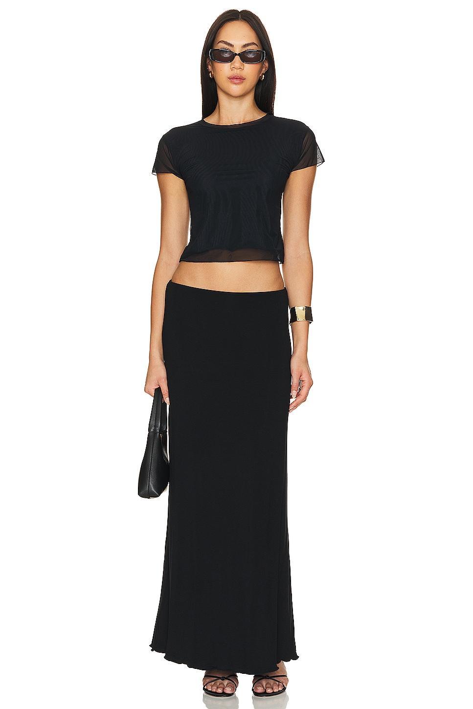 Iris Solid Seamless Maxi Skirt Indah Product Image