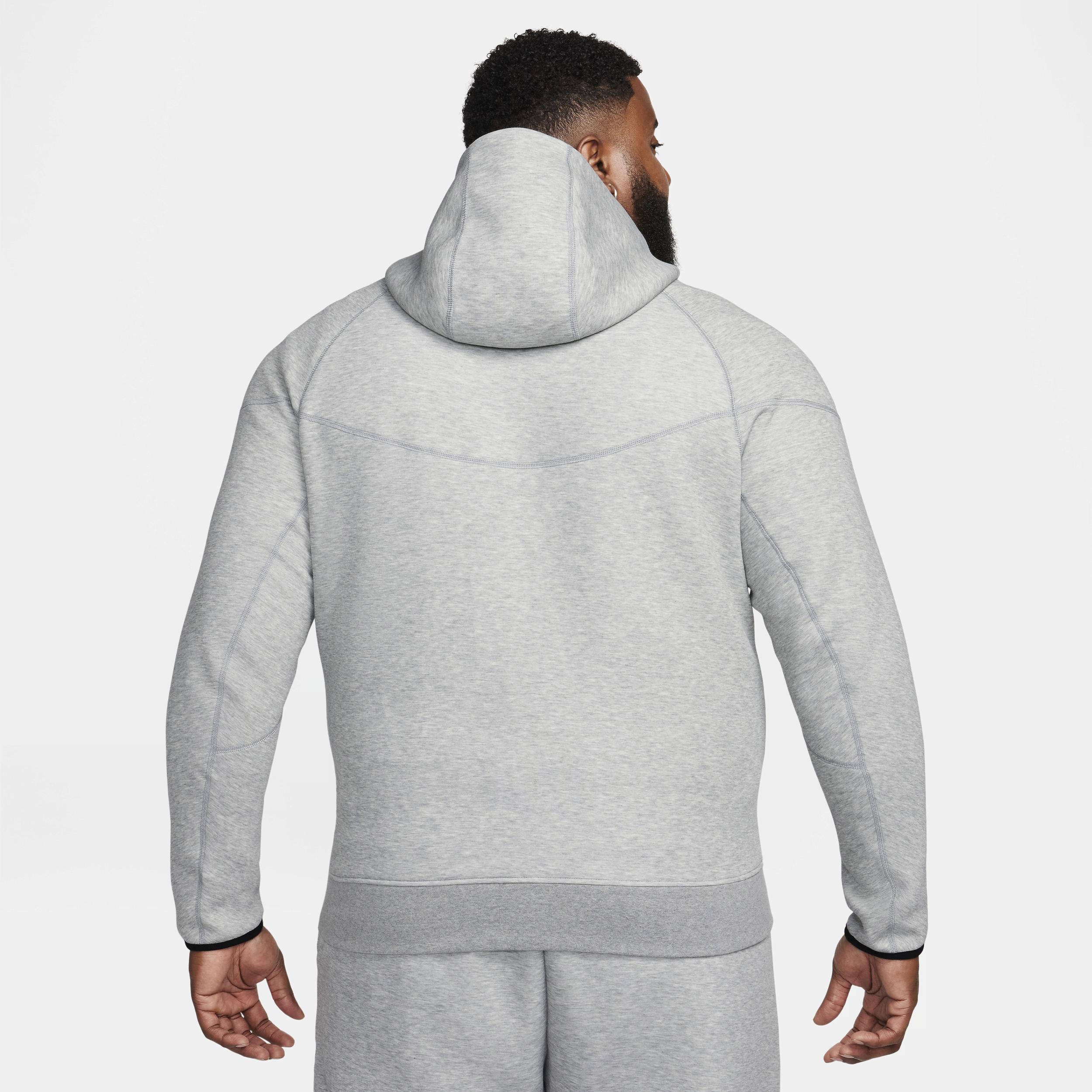 Nike Tech Fleece full zip hoodie in gray Product Image