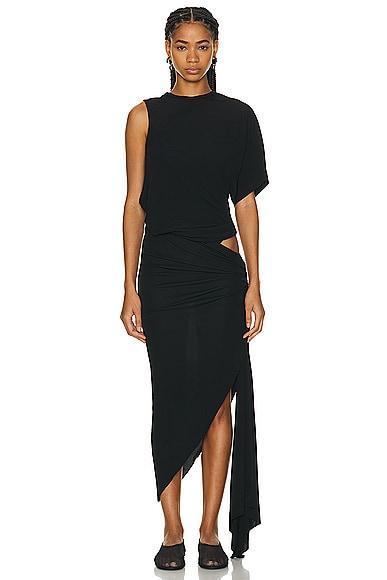 Monstera Cut Wrap Dress Product Image