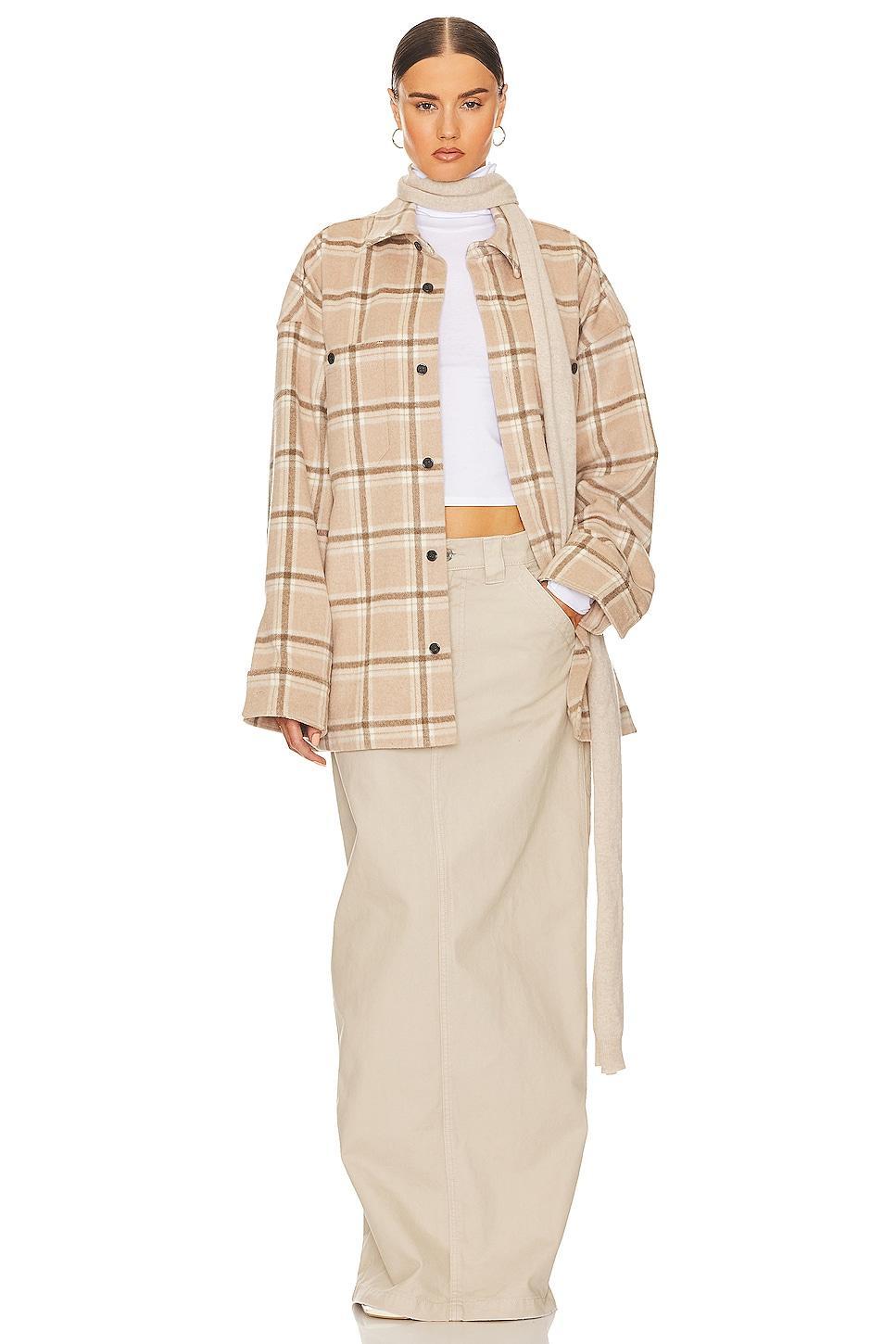 Plaid Flannel Overshirt Helsa Product Image