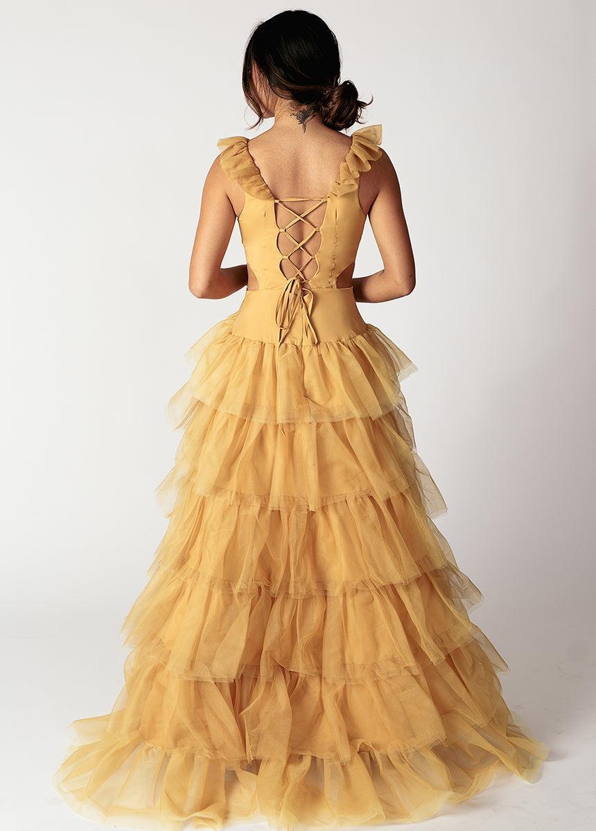 Adrienne Impact Dress in Butterscotch Female Product Image