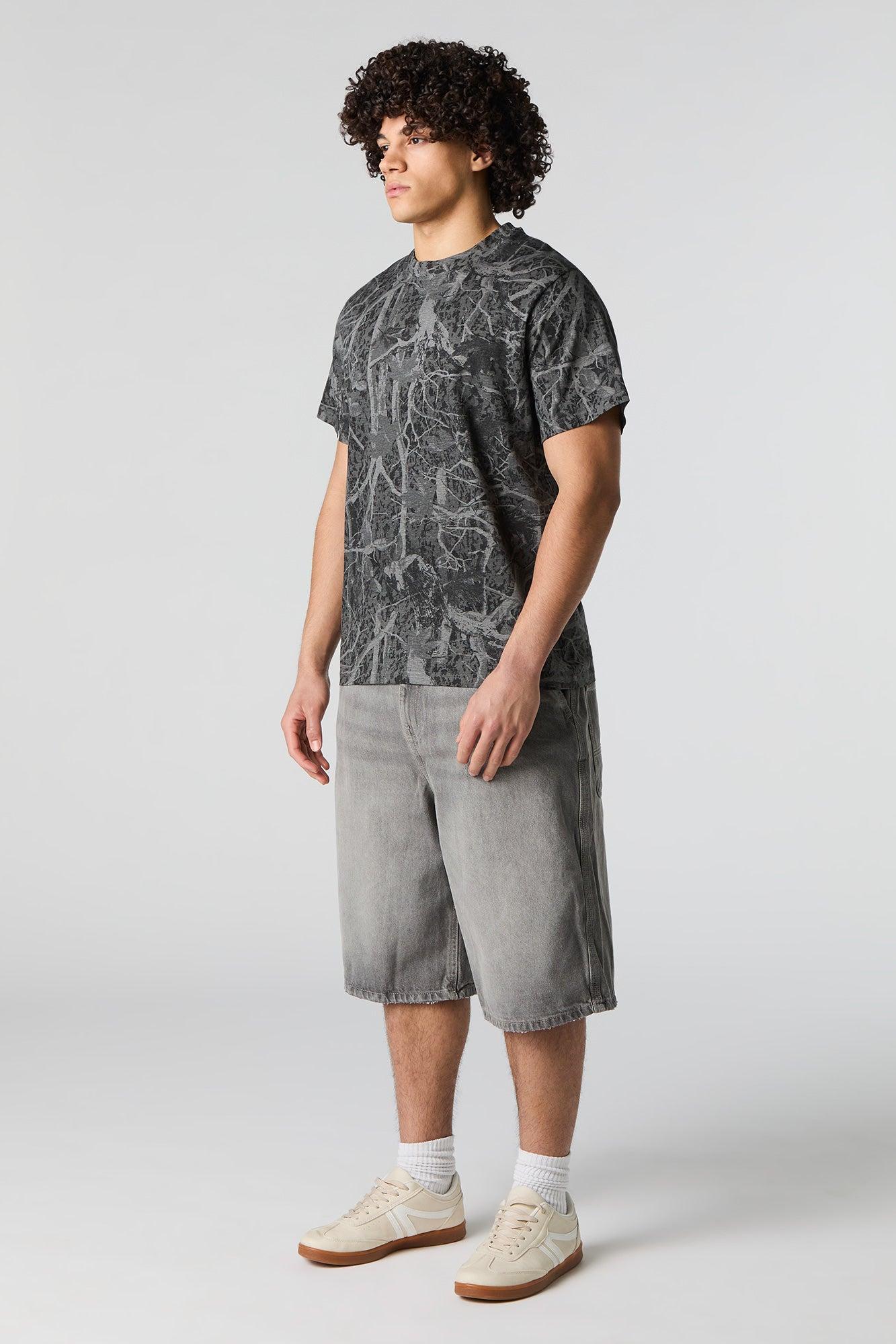 Camo Print T-Shirt Male Product Image