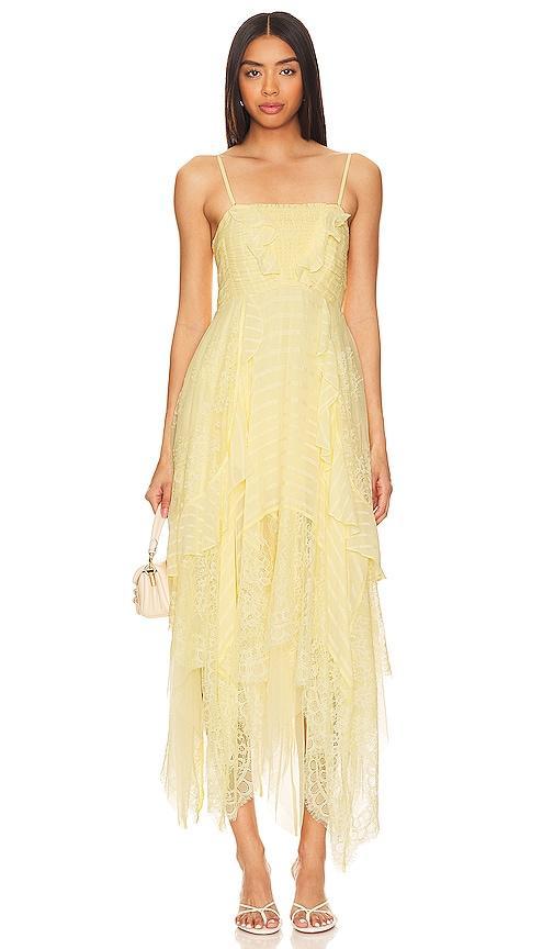 Sheer Bliss Maxi Dress In Anise Flower Free People Product Image