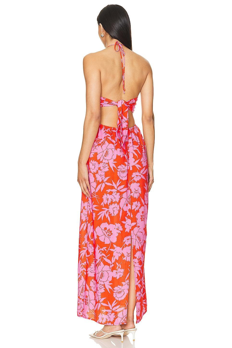 Jennie Midi Dress Line & Dot Product Image