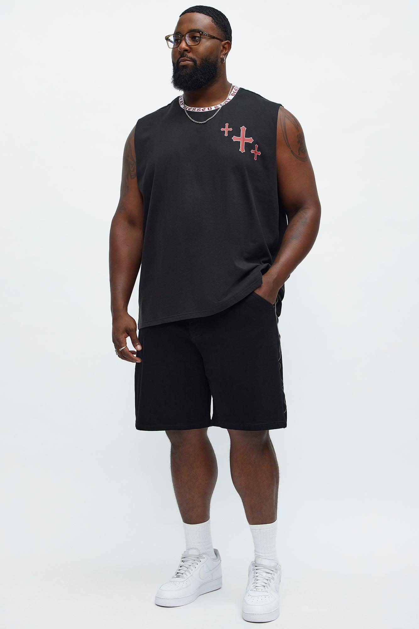 Relaxed Me Down Denim Shorts - Black Product Image