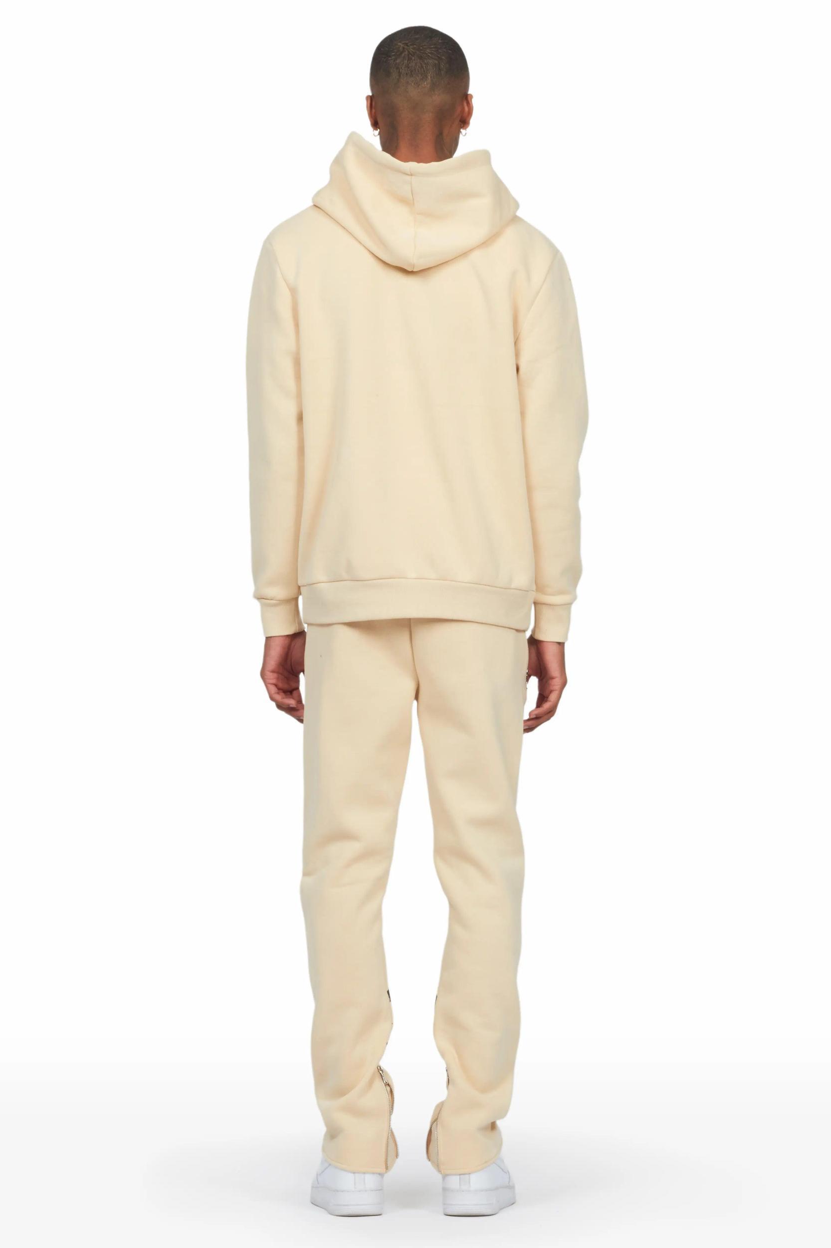 Raffer Beige Slim Fit Track Set Male Product Image