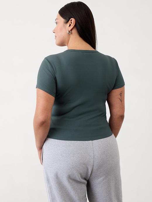 Signature Rib Crop Tee Product Image